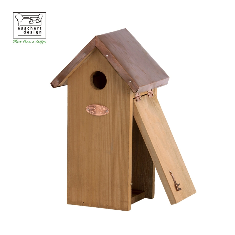 NK04 Esschert Design Hanging Bird House Wood Custom Garden Decorative Wooden Birdhouse