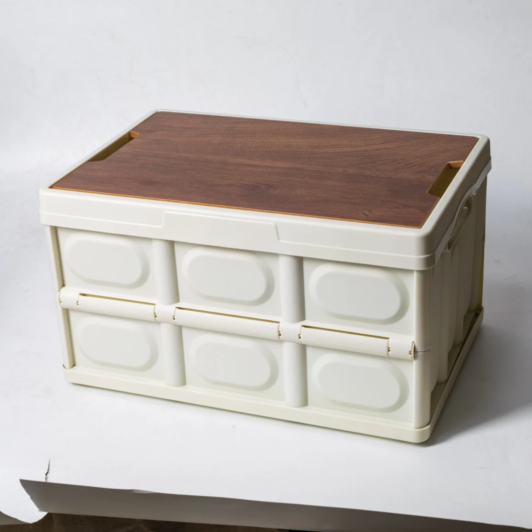 Collapsable Storage Box &amp; Wooden Lid