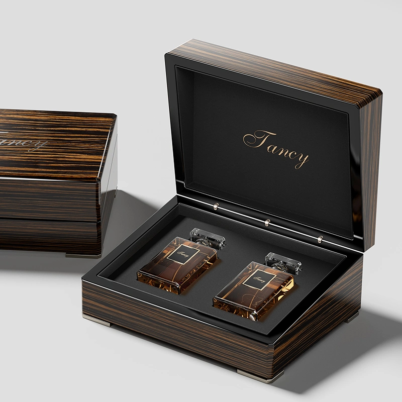 Luxury Glossy Paint Varnishing Wooden Box Not Only Perfume Box Accept Custom Logo Luxury Perfume Packaging Luxury Gift Box Cosmetic Box Custom Wooden Box