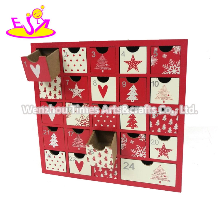 Customize Christmas Ornaments Wooden Advent Calendar Ideas for Kids W09f012