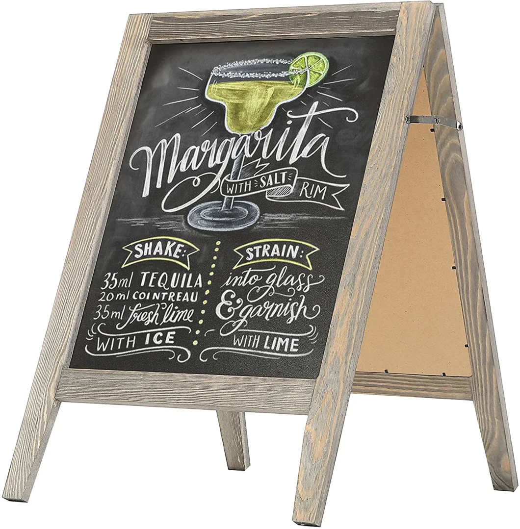 Wooden Frame Chalkboard Advertising Blackboard