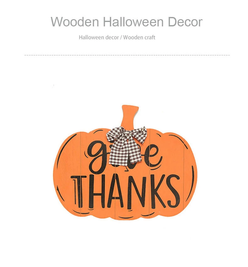 Wooden Crafts for Halloween Ornament Pendent Halloween Decoration