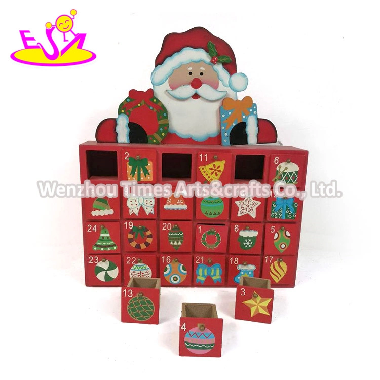 New Arrive Funny Wooden Christmas Countdown Calendar for Kids W09f014