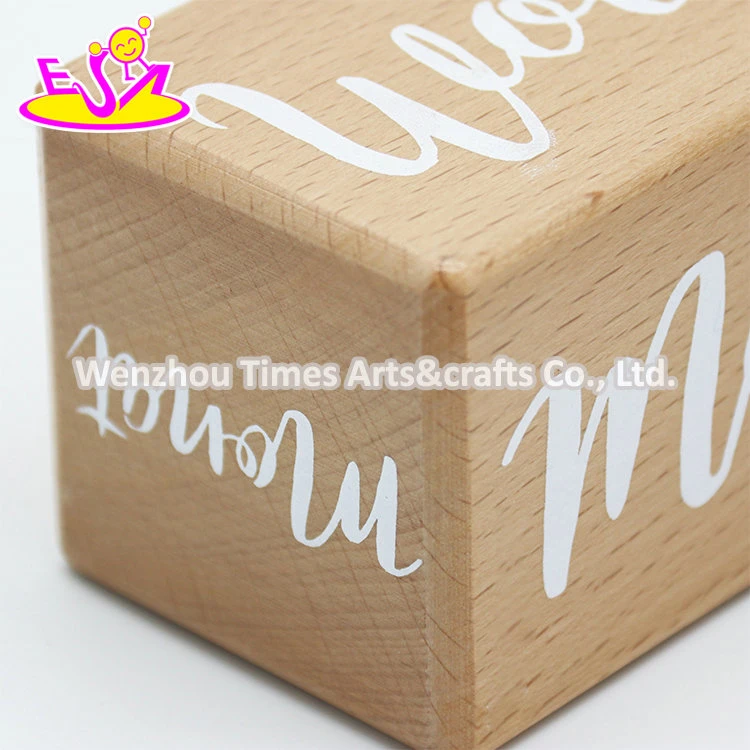 Montessori Home Decor Wooden Perpetual Desk Calendar Blocks for Sale W13A269