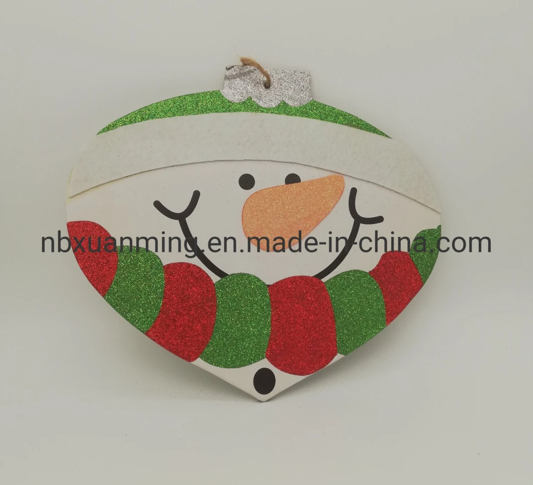 Arts and Crafts Seasonal Wooden Pendant Holiday Gifts MDF Decoration Xmas Plaque