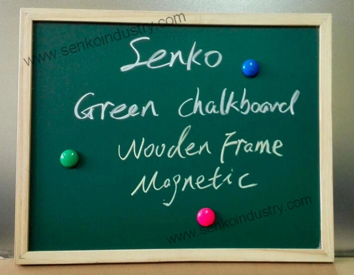 Wood Frame Green Blackboard for Home Memo 400X500mm