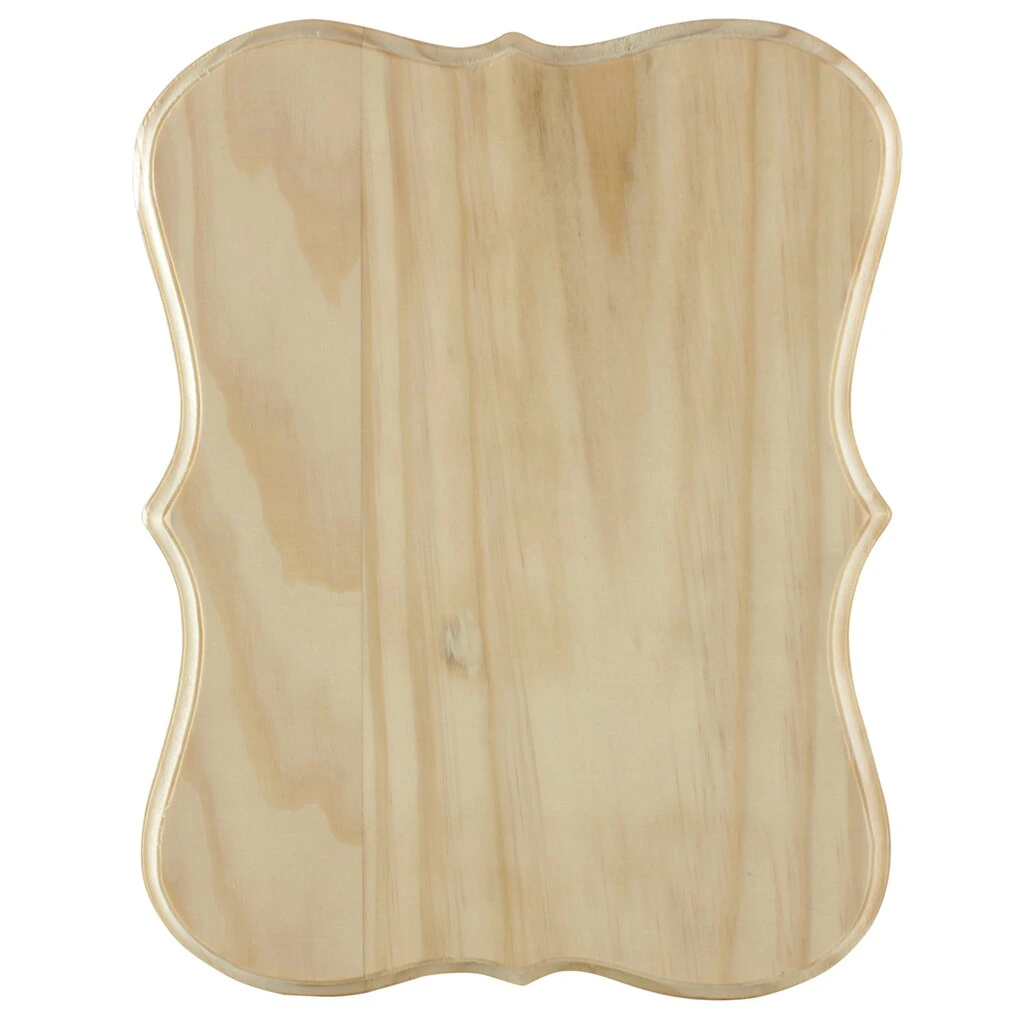 Solid Wood Natural Color Rectangle Unfinished Wood Plaque
