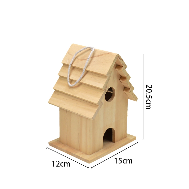 Customized Handmade Unfinished Wooden Bird House