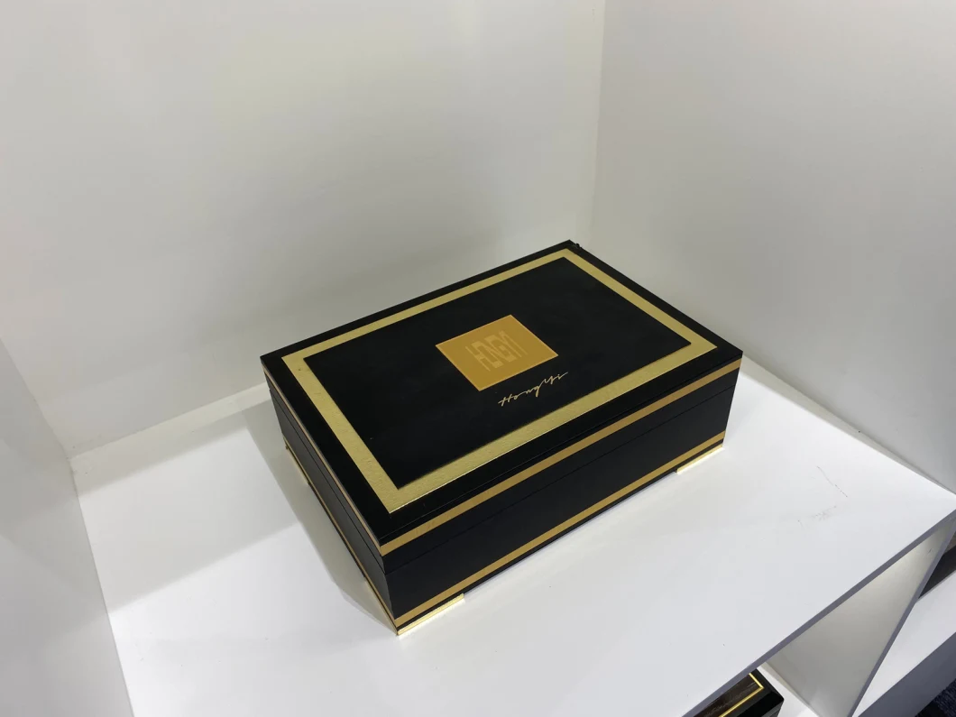 Luxury Arabian Style Printed Display Cosmetic Perfume Fragrance Jewelry Watch Packing Storage Essential Oil Gift Packaging Wooden Wood MDF Box