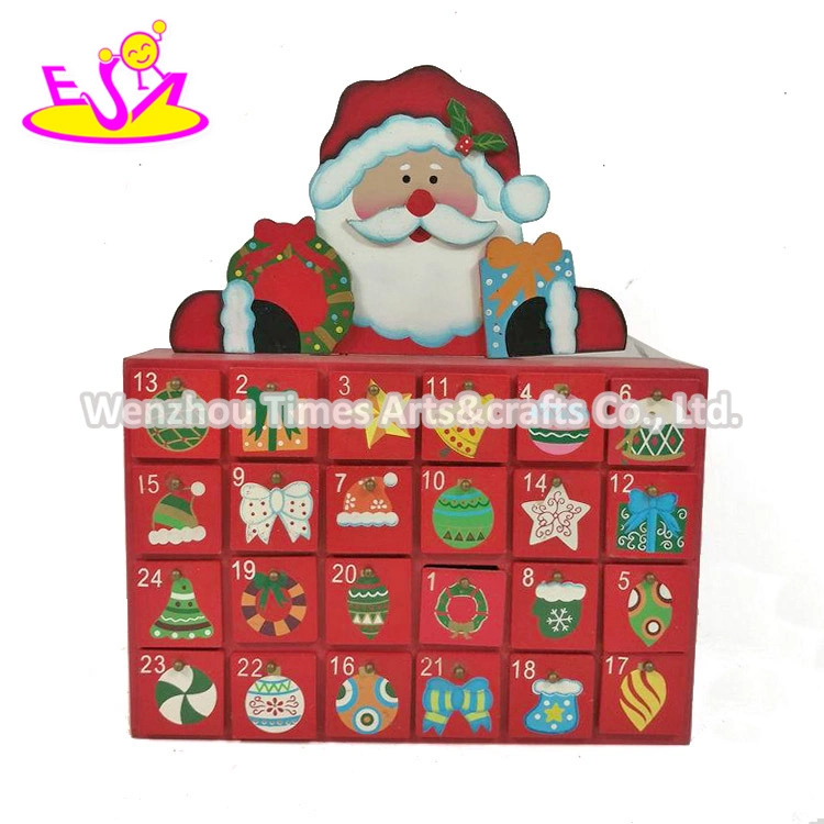New Arrive Funny Wooden Christmas Countdown Calendar for Kids W09f014