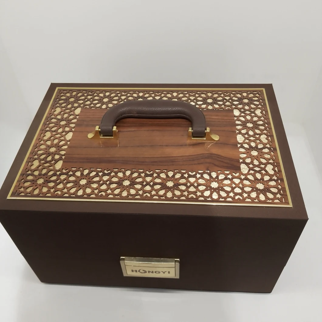 Newly Beautifully Handcrafted Rich Mahogany Wooden Compartment Boxes, Wooden Tea Gift Box, Storage Box Manufacturer and Wholesaler