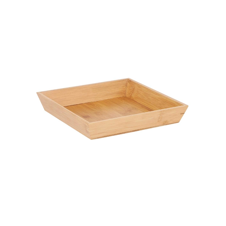 Wooden Bamboo Breakfast Tea Round Serving Tray