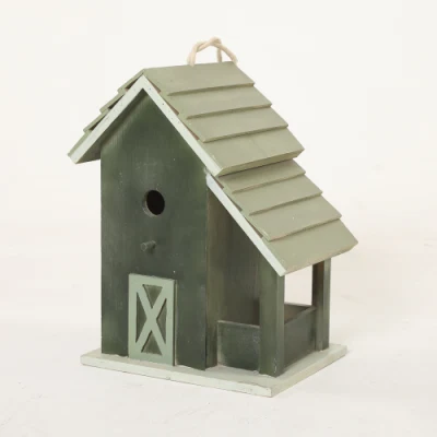Wooden Hanging Bird House for Outside