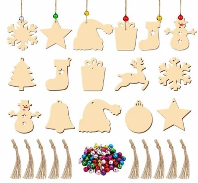 Wooden Crafts Creative Christmas Wood Pendant Home Decoration
