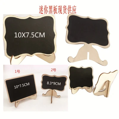 Meilun Art & Craft Mini Clip Wooden Small Blackboard for Wedding Table Decoration