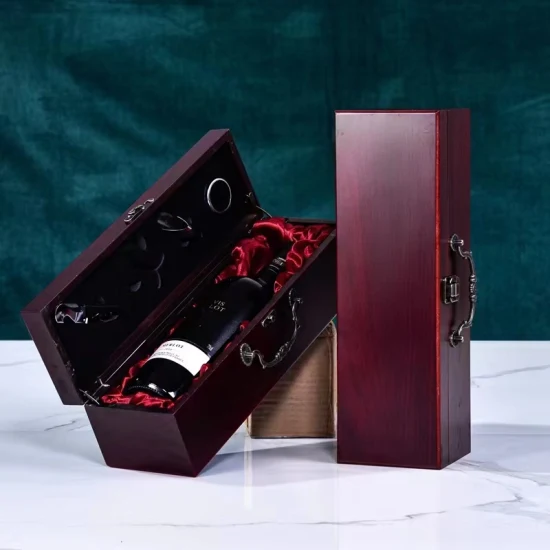 Luxury Wooden Wine Box with The Tools