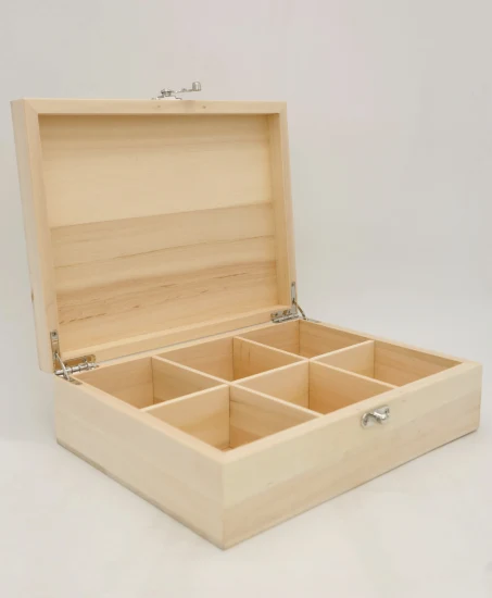 Amazing Handmade Natural Solid Wooden Tea Gift Box and Display Box