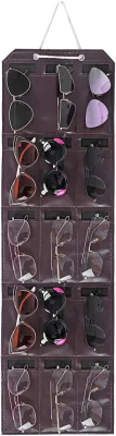 Hanging Dust Proof Wall Pocket Glasses Organizer