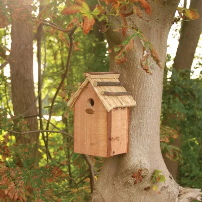 Gardening Tools and Equipment Garden Bird House Wood Unfinished Wooden Birdhouses Bird Nest House